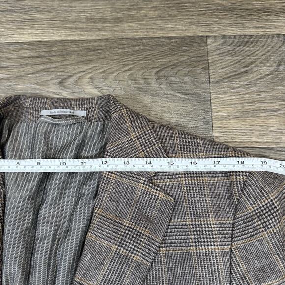 Ermenegildo Zegna Brown Houndstooth Cashmere/Wool Sport Coat Blazer Jacket 44L - Picture 9 of 16